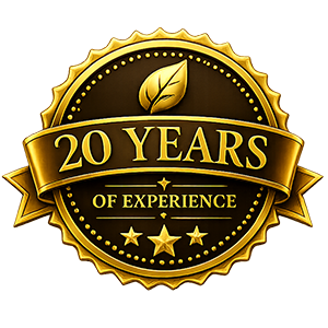 20+ Years of Experience Badge